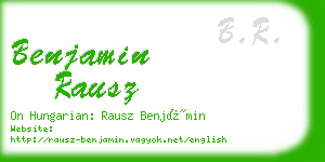 benjamin rausz business card